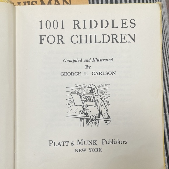 Vintage Children’s Book - 1001 Riddles by Platt and Mune - Picture 2 of 4